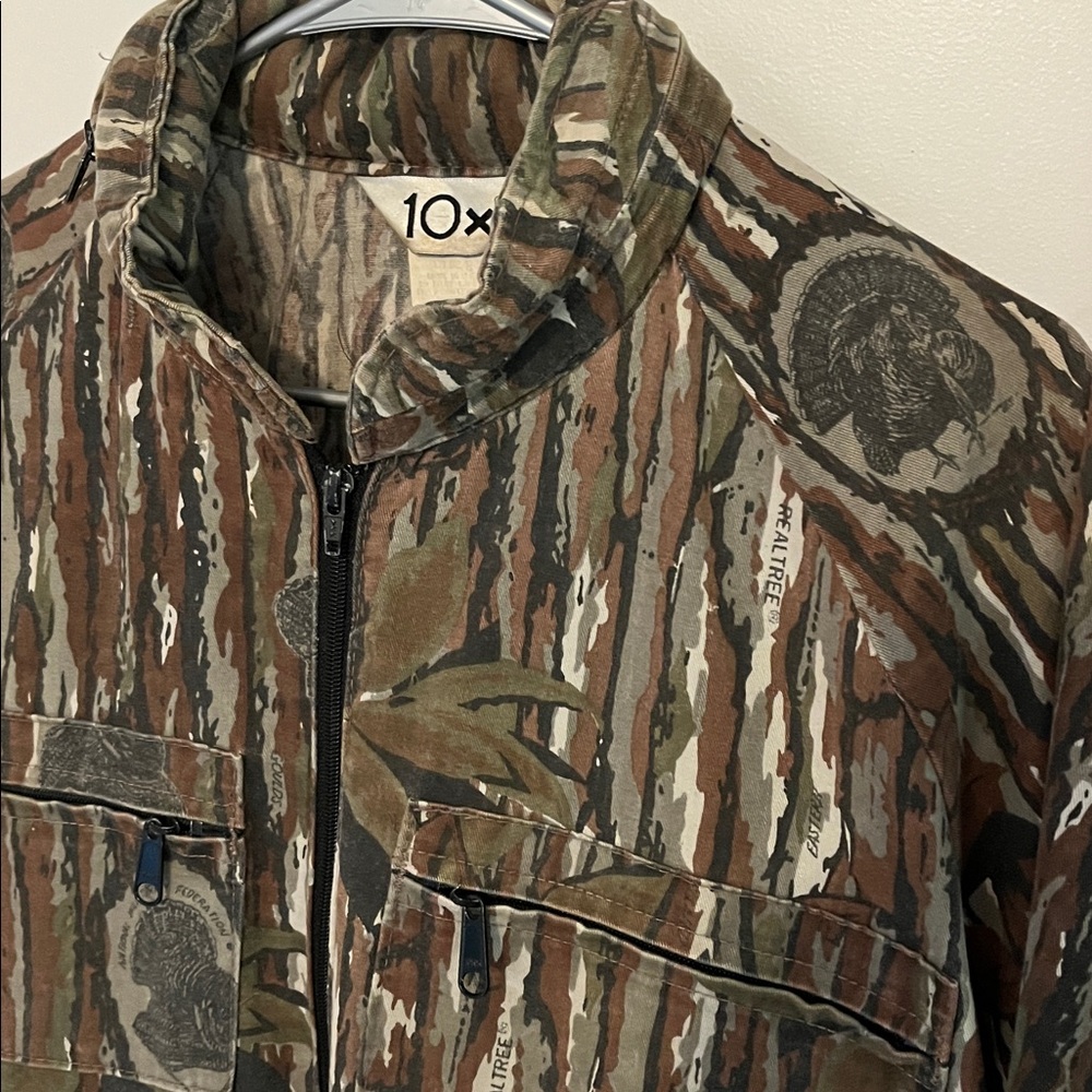 Turkey hunting jacket VTG 10x NWTF Original Realtree Mens fits men’s medium